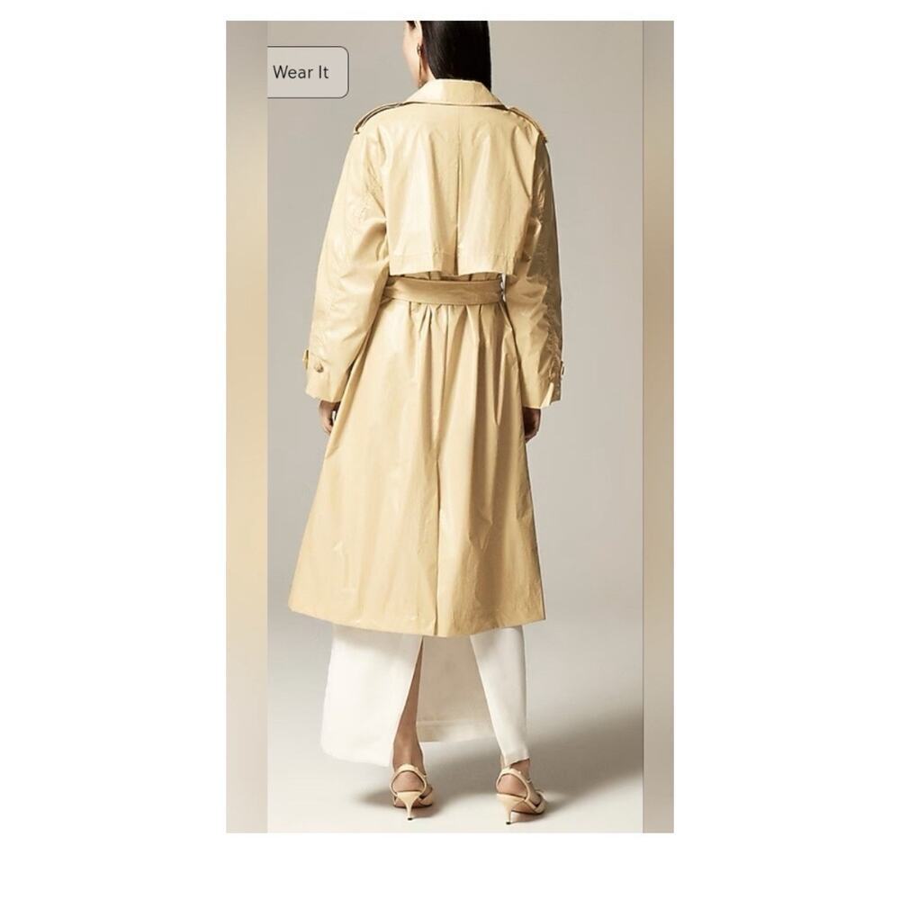 NWT Women’s J. Crew Rain-or-Shine Trench Coastal Khaki XL - Picture 8 of 13
